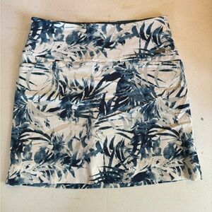 SC&CO Women's Comfortable Stretch Double Wraparound Skort Variety Blue Floral